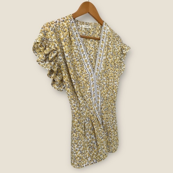 MAX Studio Floral Ruffle Blouse - Picture 4 of 10